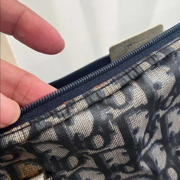 CHRISTIAN DIOR BLUE NYLON TROTTER BAG - Picture 9 of 16